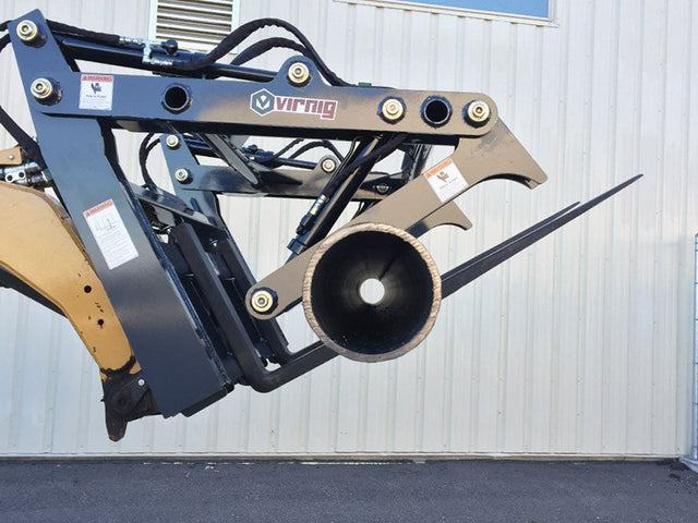 Virnig V60 Four-Cylinder Pipe Pallet Fork Grapple (SSL) (CTL)