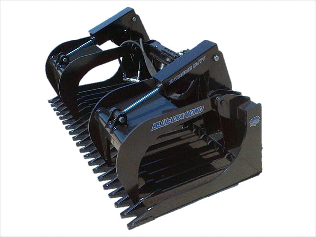 BLUE DIAMOND | Rock Grapple for Skid Steer Loader