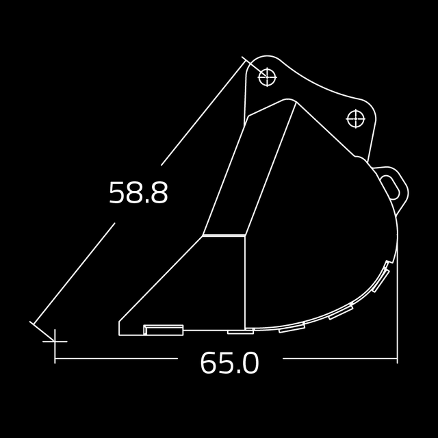 WAIN ROY | Dirt Buckets for Excavators (52,000 - 65,000 lbs.)