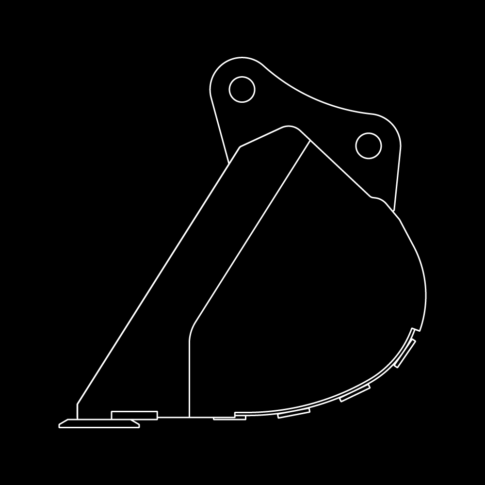 WAIN ROY | Ditching & Grading Buckets for Excavators (20,000-30,000 lbs.)