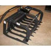 Haugen Attachments Root Grapple for compact tractors and mini skid steers for clearing roots brush and debris during land preparation