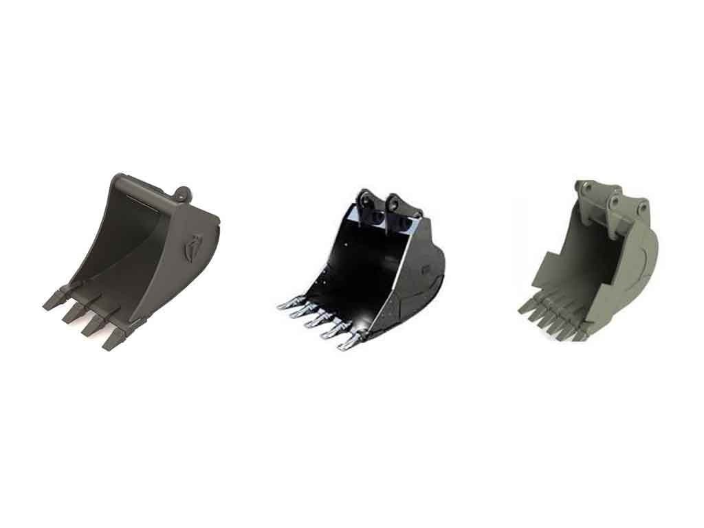 Paladin / CP Dirt Buckets for Backhoe Loader 13'-17" Skid Steer