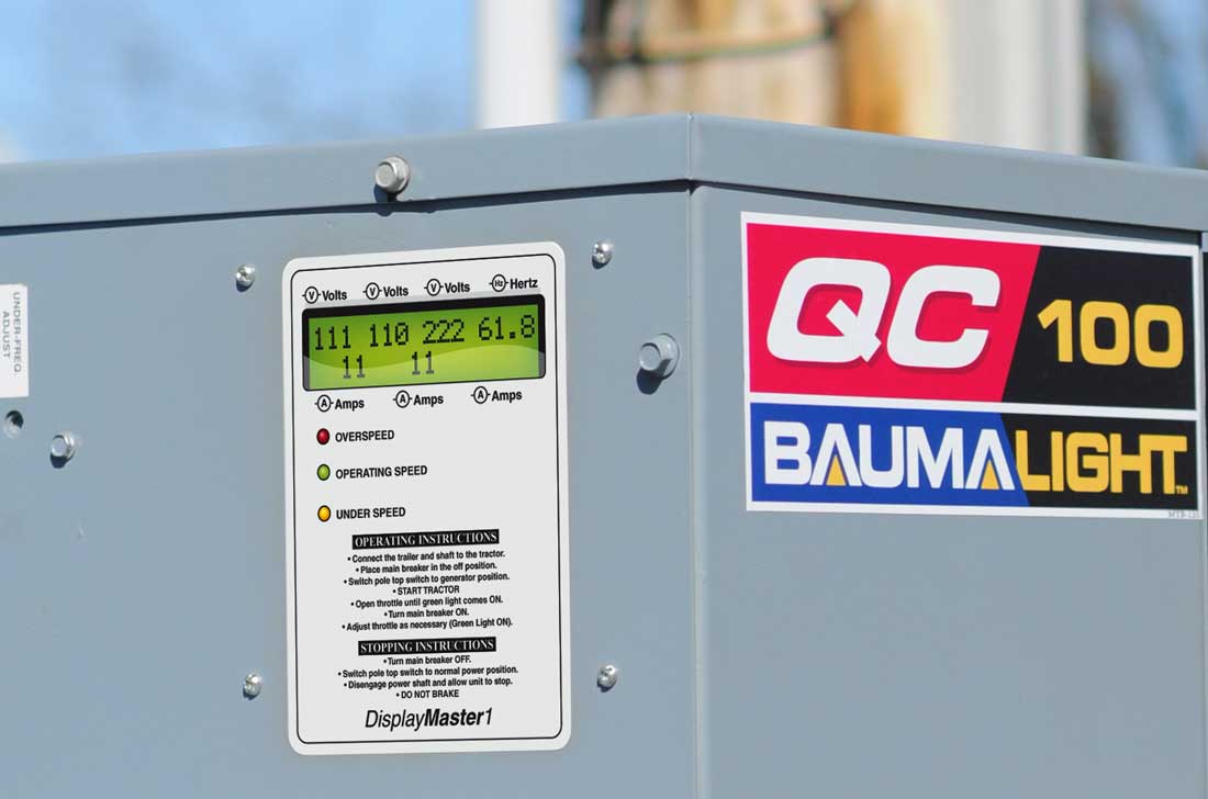 Baumalight | Generator PTO 4 Pole | Model Q Series | 12KW-113KW | 21HP-153HP | For Tractor