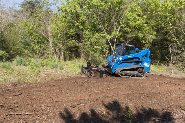 BLUE DIAMOND SEVERE DUTY SKID STEER POWER RAKE, MANUAL ANGLE