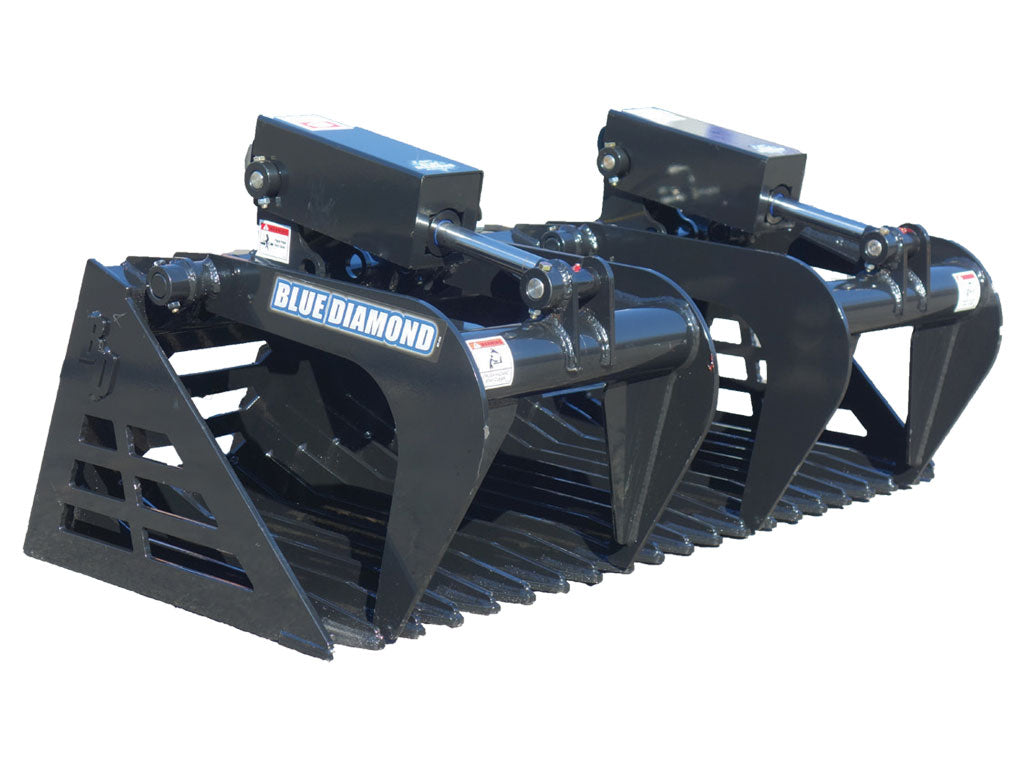 BLUE DIAMOND | Rock Bucket for Mini Skid Steer Loader