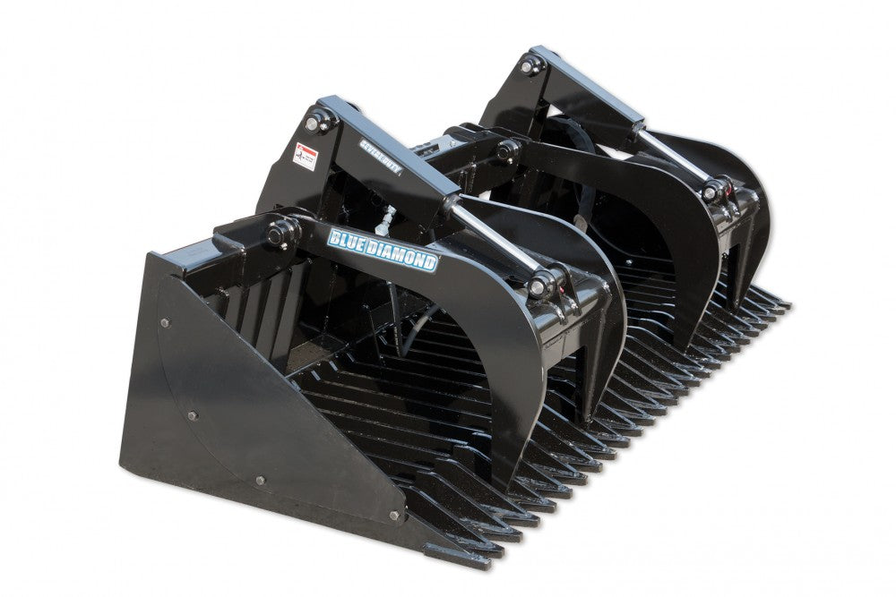 BLUE DIAMOND | Rock Grapple for Skid Steer Loader