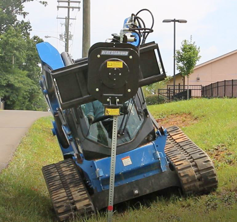 BLUE DIAMOND | Post Driver for Skid Steer