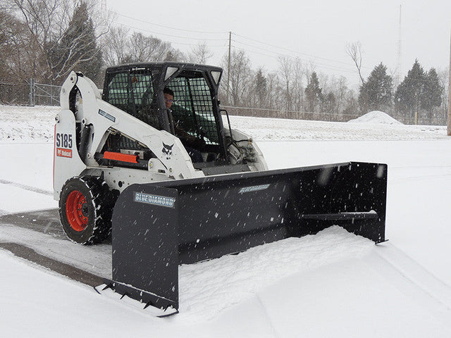 BLUE DIAMOND | Snow Pusher for Skid Steer - Heavy & Standard Duty