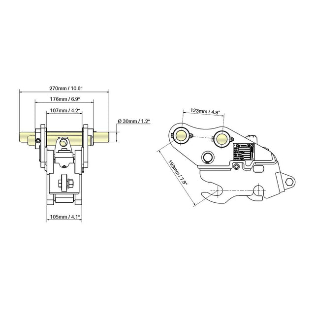 Bobcat E20z Autolock Quick Coupler