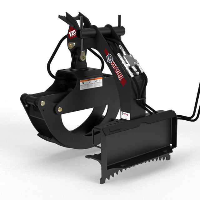 Virnig V20 Mini Skid Steer Rotating Log Grapple
