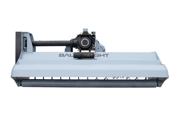 Baumalight FMP780 Flail Mower featuring gray color with flail style teeth and a heavy duty gearbox.
