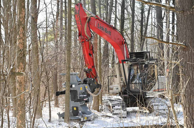 Baumalight Feller Buncher Tree Saw For Excavator