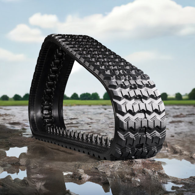 CAT 249D Rubber Track Zig Zag Pattern