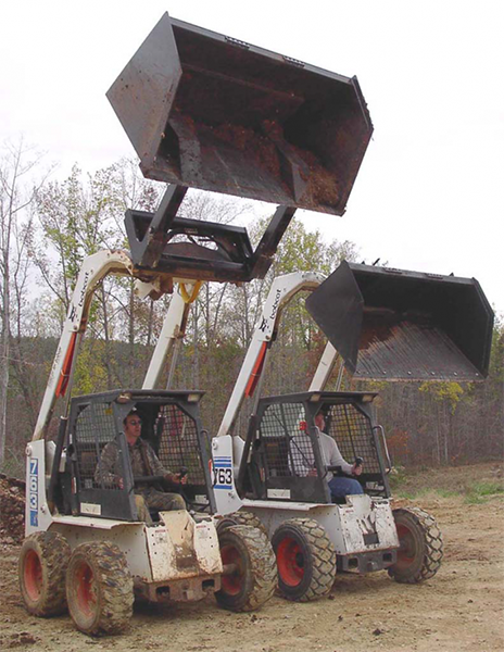 BLUE DIAMOND | Front Dump Bucket for Skid Steer