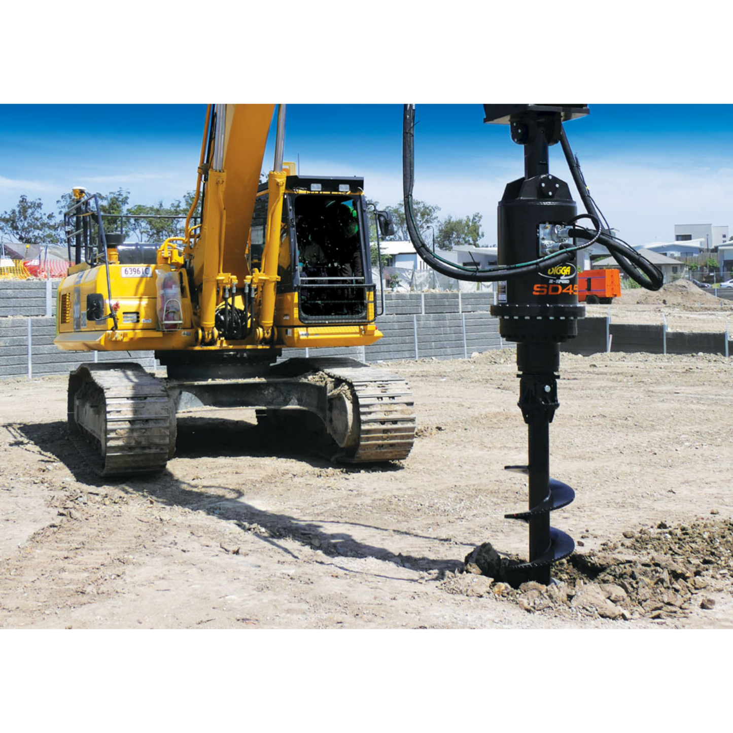 Digga | SD45HPS High Powered "Supa" Drilling Single Speed Auger Drive for Excavators