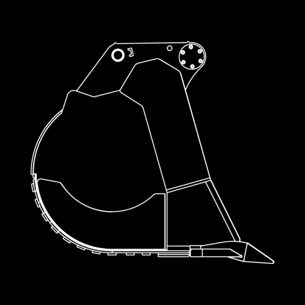 WAIN ROY | 120MT Mining & Mass Excavation Buckets for excavators 200,000 + lbs 6BH / 6BES Models