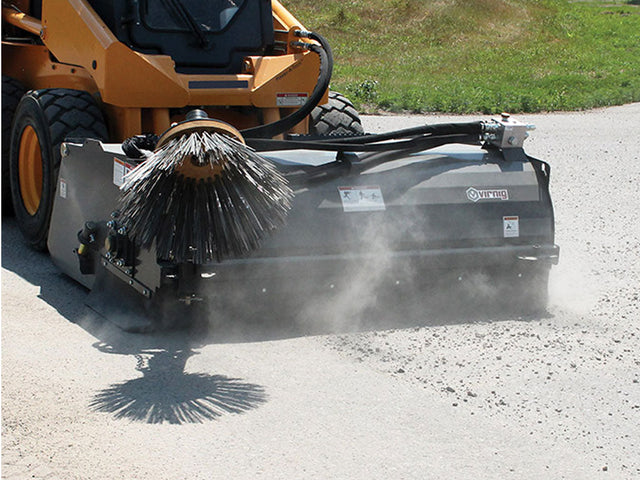 Virnig Pick-Up Broom for Skid Steer Loader