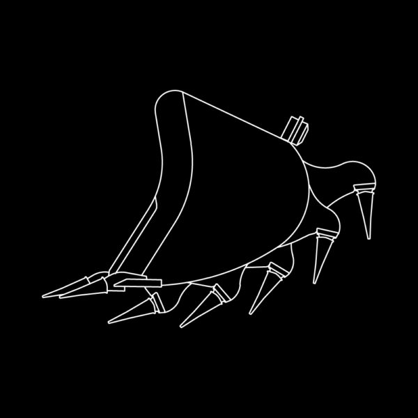 WAIN ROY | Ripper Buckets for 30MT Excavators (65,000 - 95,000 lbs.)