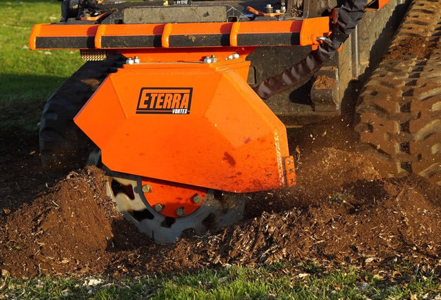 Eterra Vortex Stump Grinder for Skid Steer, Mini Skid Steer & Excavator