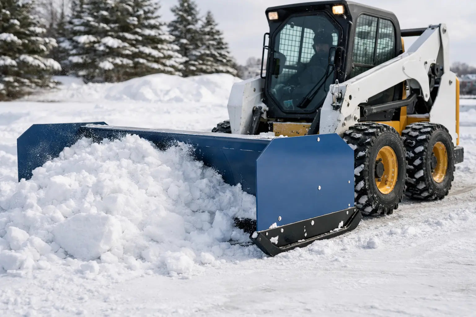 Choosing a Snow Pusher for Skid Steer