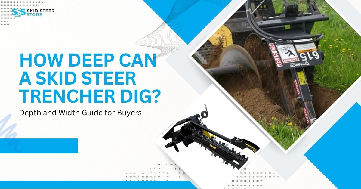 How Deep Can a Skid Steer Trencher Dig? Depth and Width Guide for Buyers