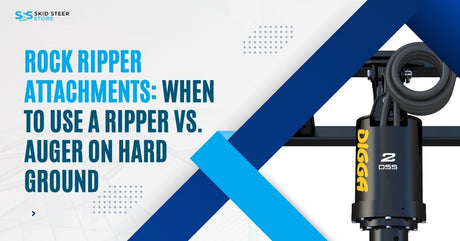 Rock Ripper Attachments: When to Use a Ripper vs. Auger on Hard Ground