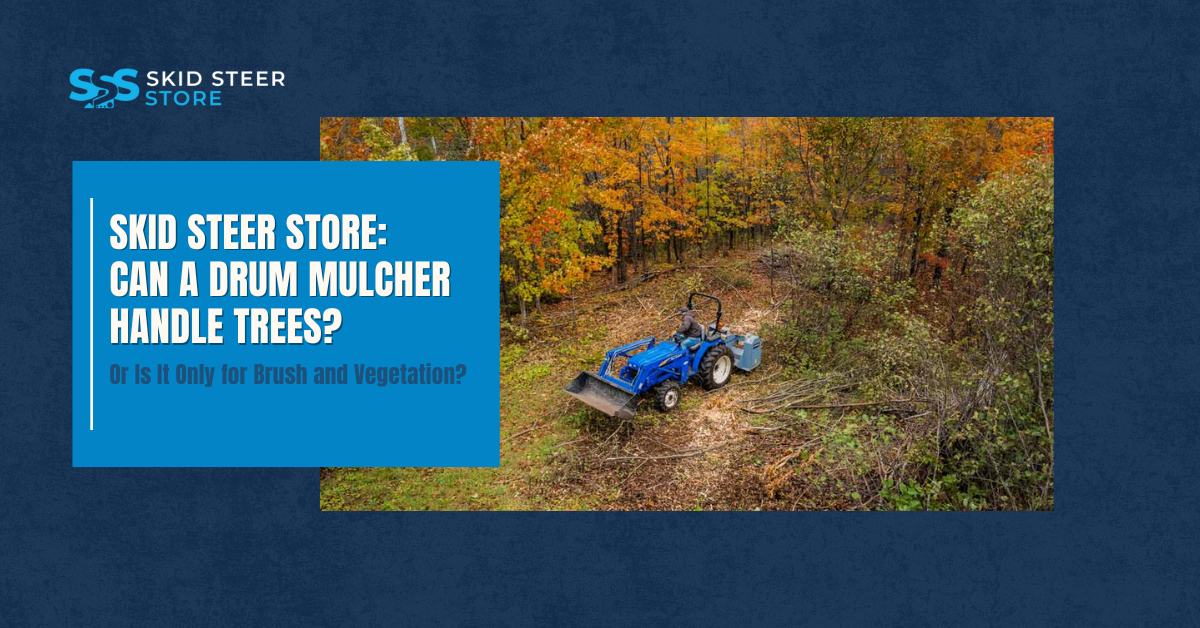 Can a Drum Mulcher Handle Trees, or Is It Only for Brush and Vegetation?