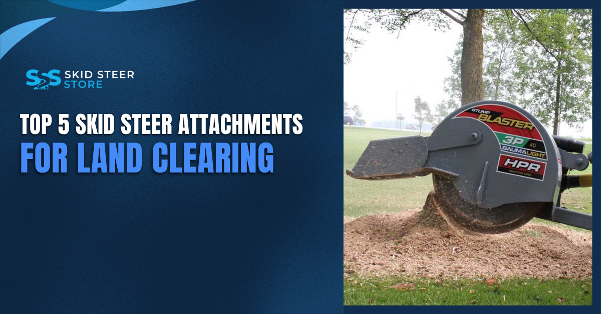 Top 5 Skid Steer Attachments for Land Clearing
