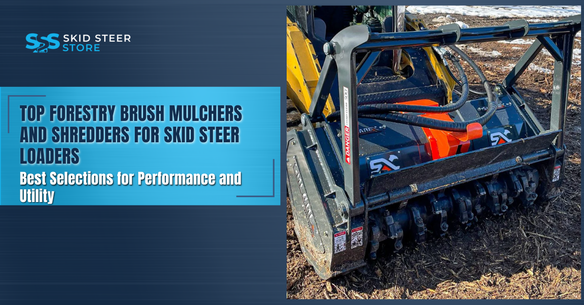 Top Forestry Brush Mulchers and Shredders for Skid Steer Loaders