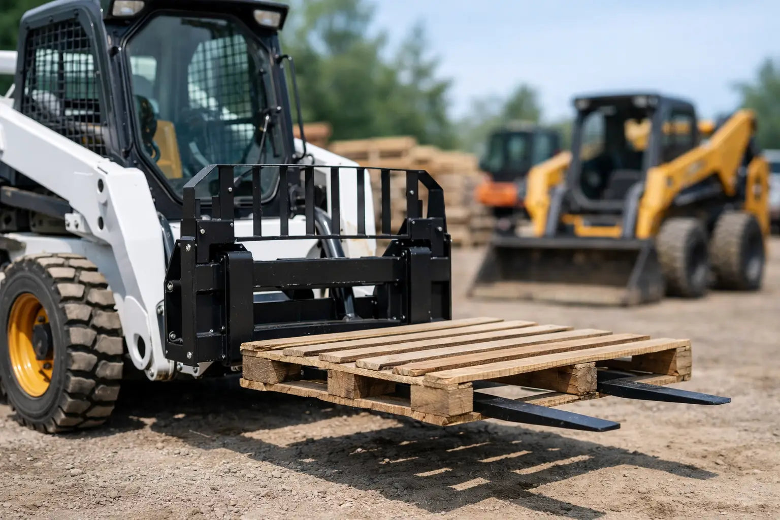Choosing Pallet Forks for Skid Steer Jobs