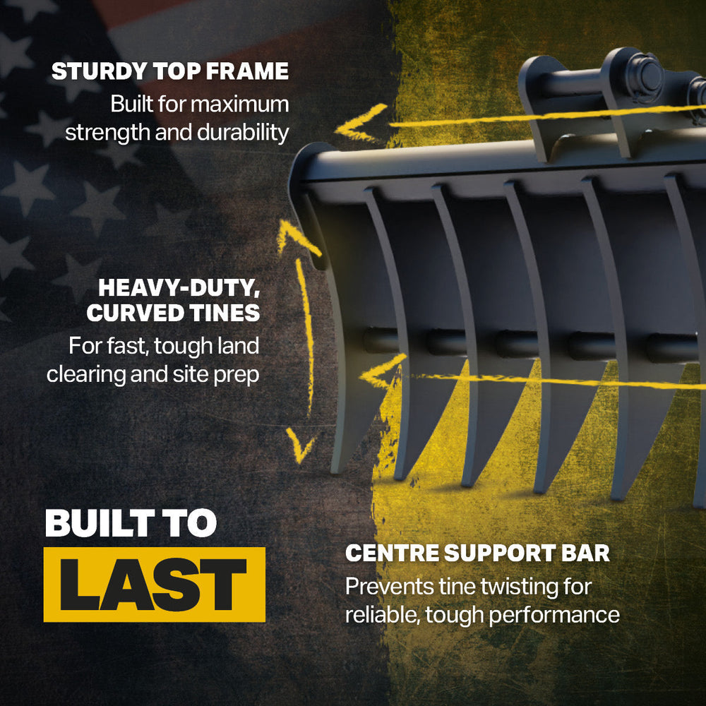 CAT 300.9D Land Rake 36" / 900mm
