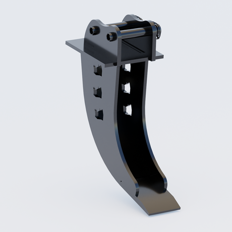 Metal bracket on a light gray background