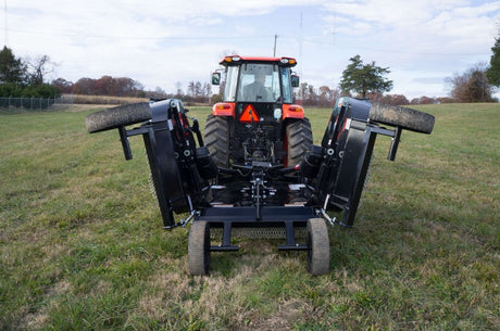 Blue Diamond Flex Wing Rotary Cutter Brush Hog for tractors designed for mowing large fields pastures and overgrown vegetation