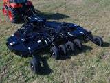 Blue Diamond Flex Wing Rotary Cutter Brush Hog for tractors designed for mowing large fields pastures and overgrown vegetation
