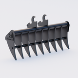 Kubota KX41-3 Quick Attach Land Rake 36" / 900mm