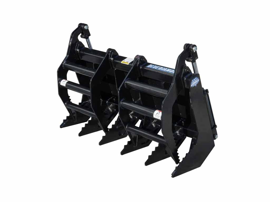 BLUE DIAMOND Grapple Rake for Mini Skid Steer