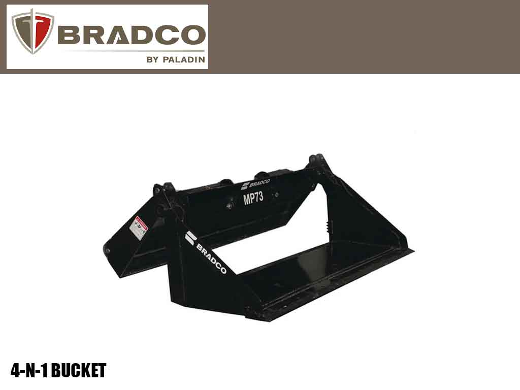 Paladin 4-In-1 Multi-Purpose Bucket for Skid Steer