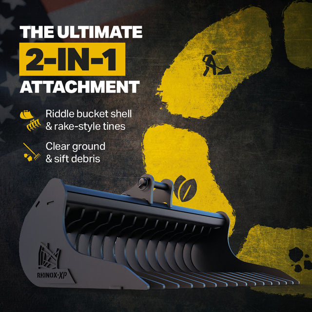 Liugong 9027FZTS Rake Riddle Bucket 48" / 1200mm