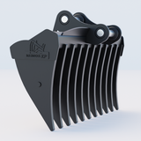 JCB 245XR Excavator Land Clearance Rake - 84" Heavy Duty