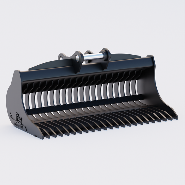 CAT 320 Excavator Rake Riddle Bucket - 84"