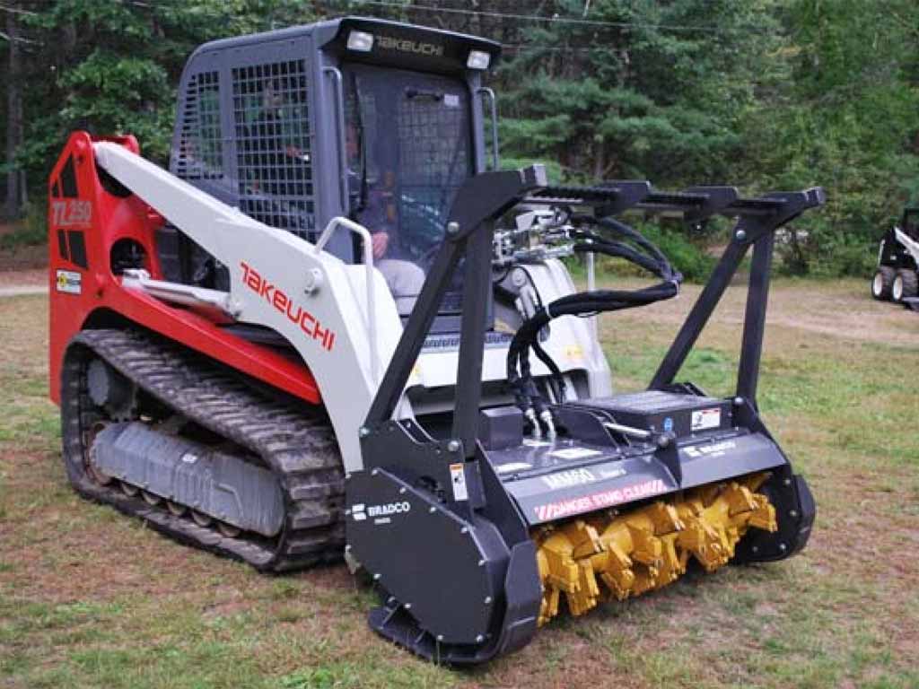 PALADIN BRADCO drum style mulcher for Skid Steer