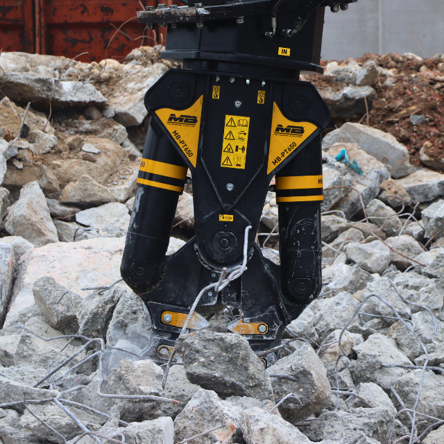 MB Crusher Demolition Pulverizer Model MB-PT650 Overall Width 56" Machine Size 6.5–13 Tons For Excavators