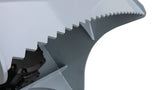 Baumalight DPH series PTO tree cutter with three-point hitch mounted on a New Holland tractor on white background
