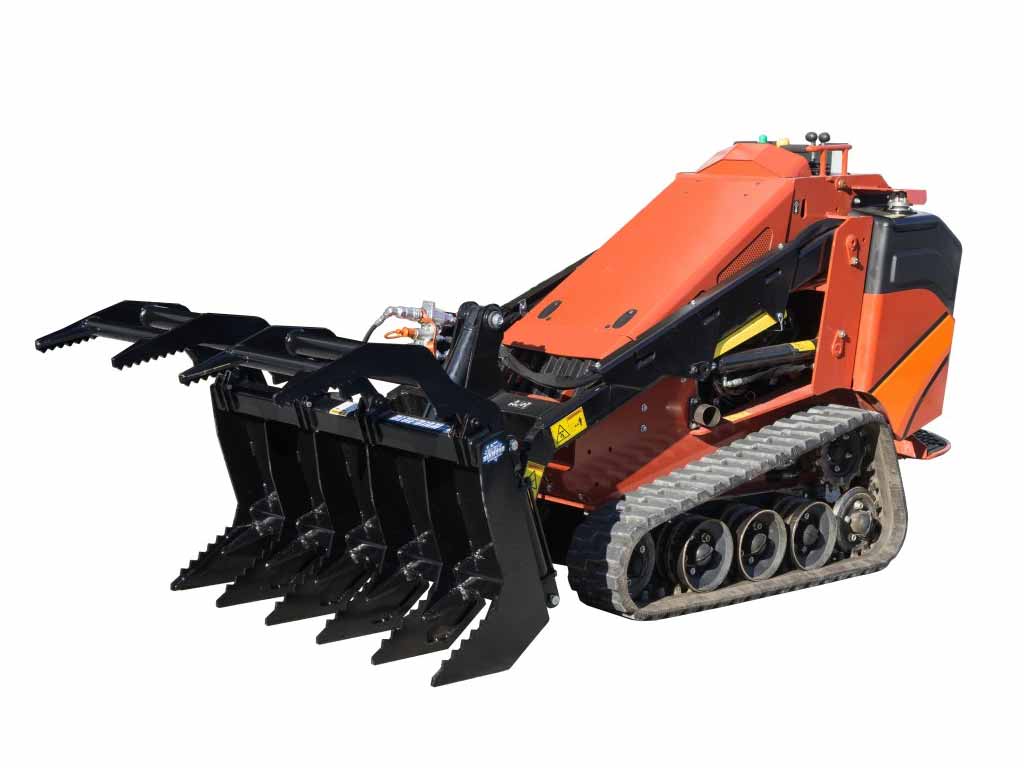 BLUE DIAMOND Grapple Rake for Mini Skid Steer