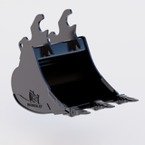 Kubota KX71-2 Quick Attach Digging Bucket - 18" / 450mm