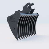 Kubota KX033 Quick Attach Land Rake 48" / 1200mm