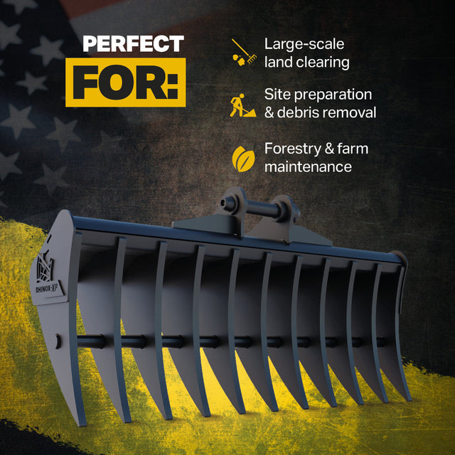 Bobcat E32 X-CHANGE Land Rake 48" / 1200mm