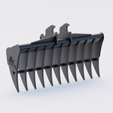 Kubota KX057 Quick Attach Land Rake 60" / 1500mm