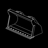 WAIN ROY General Purpose Bucket for Wheel Loader Class 1 with 0.75 to 1.50 cubic yard capacity for loading and material handling