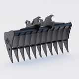 Kubota KX080 Quick Attach Land Rake 60" / 1500mm
